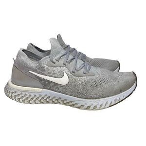 Nike Epic React Flyknit Women’s Size 7.5 Wolf Grey Running Sneakers AQ0067-002